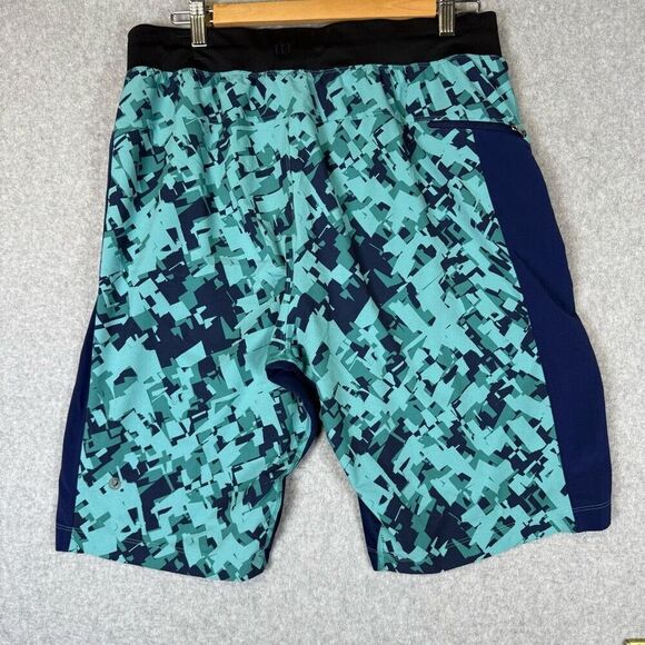 Lululemon Mens Large Blue Pace Breaker Athletic Shorts Gym Training Workout - Picture 5 of 8